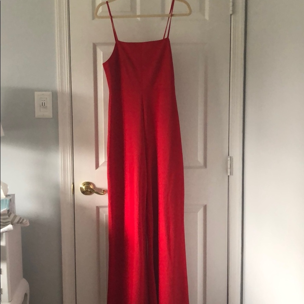 Red jumpsuit